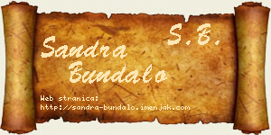 Sandra Bundalo vizit kartica